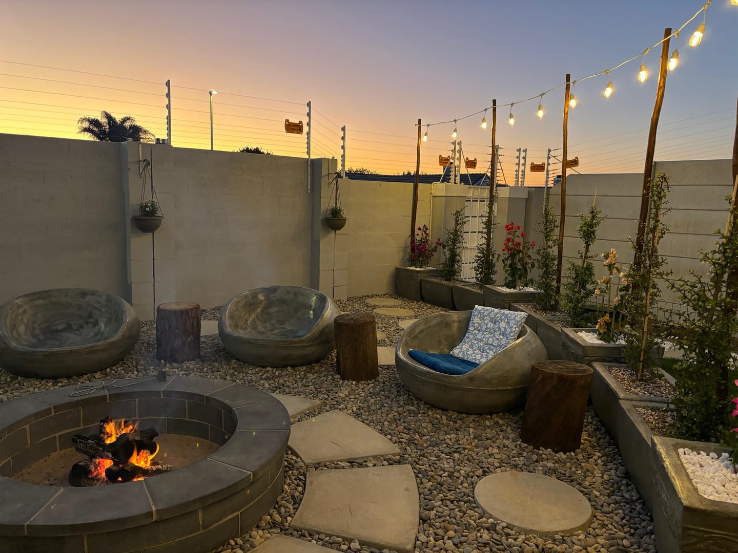Customer photo review of Plug-In Festoon Bulb String Lights - White