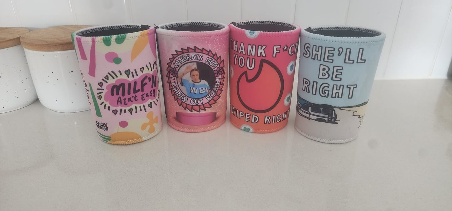 Customer photo review of SWIPE RIGHT 🔥- Stubby Holder