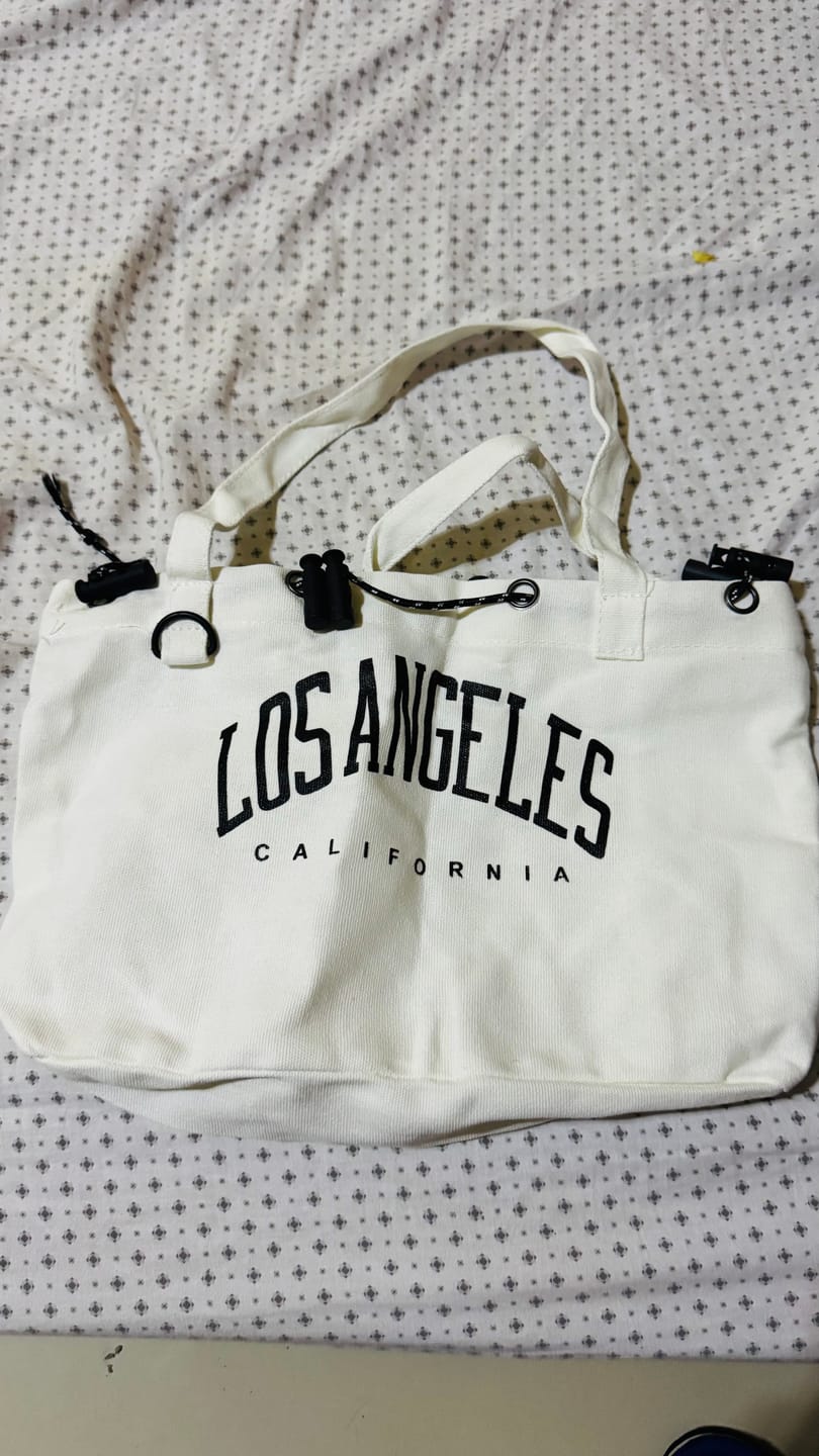 Customer photo review of 8MNY-MC003 3 Ways Canvas Women's Bag Large Capacity