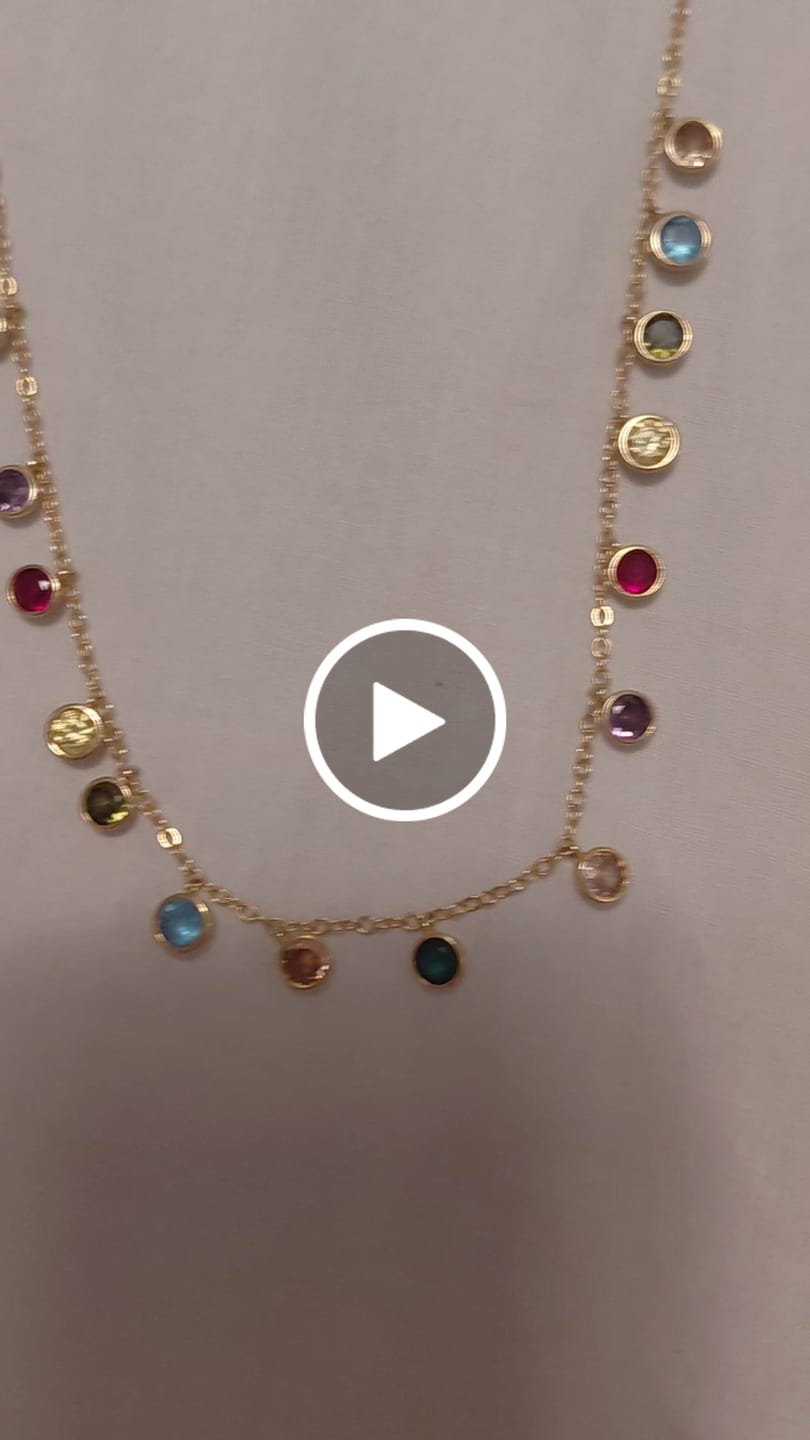 Customer video review of Collana con  ciondoli pendenti colorati