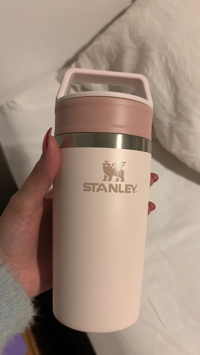 Customer photo review of Mug Café To Go Rosa Palo | 354 ml