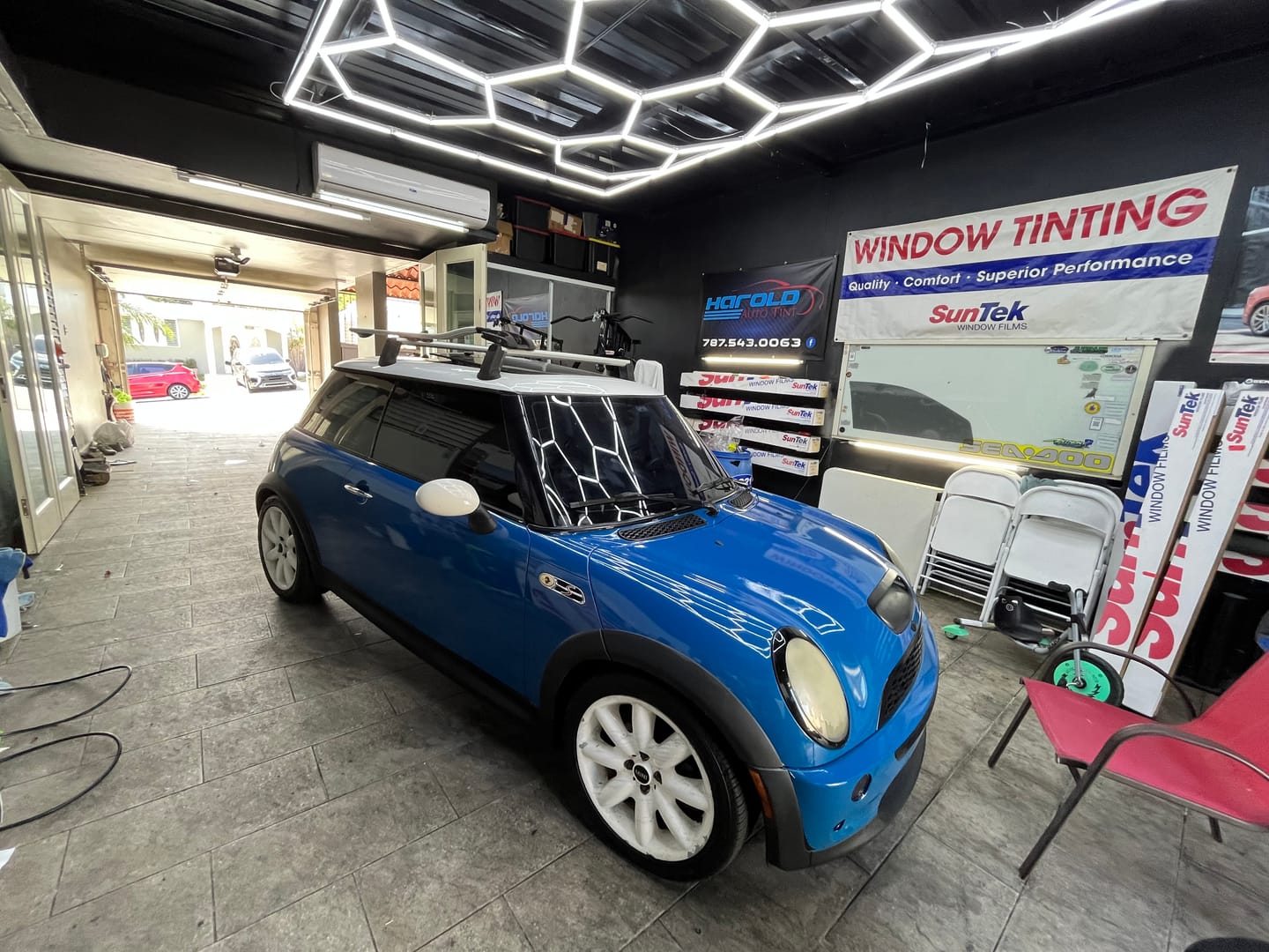 Customer photo review of High Glossy Laguna Blue Vinyl Wrap