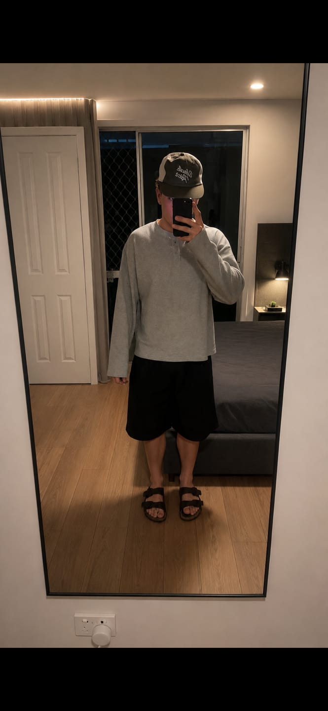 Customer photo review of Wide Leg Pleated Shorts - Black
