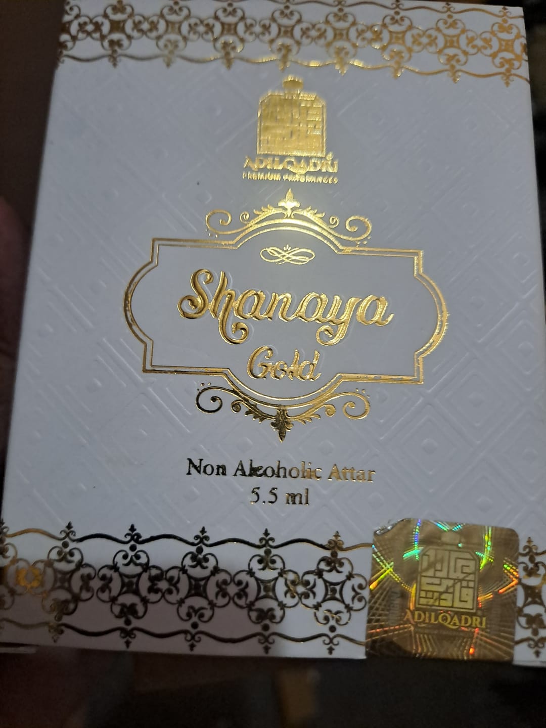 Customer photo review of Shanaya Gold Luxury Gourmand Attar Perfume