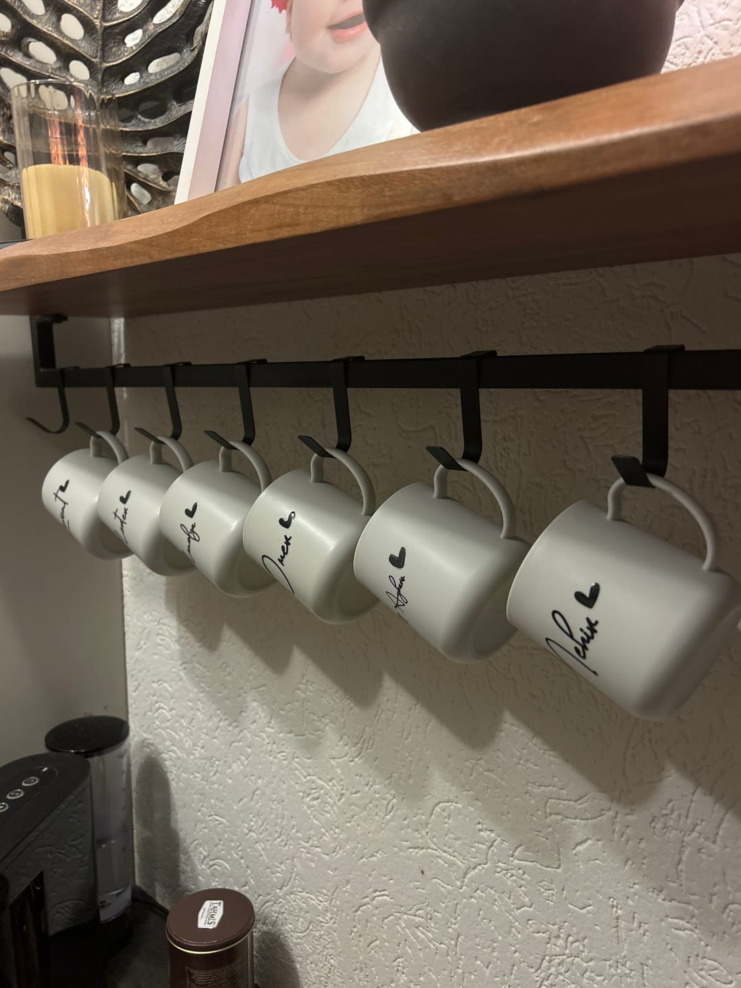 Customer photo review of S-shaped Metal Over-Cabinet Door Hooks — Multi-purpose Kitchen & Bathroom Storage