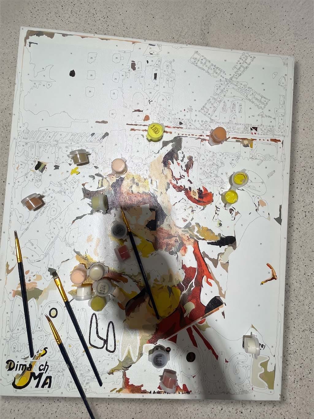 Customer photo review of Affiche Moulin Rouge - Dame jaune