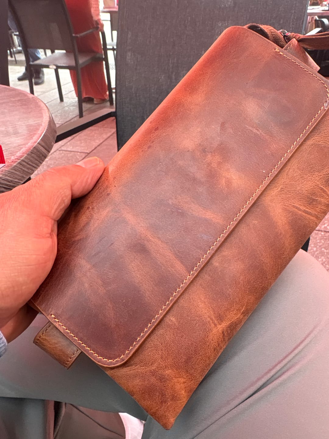 Customer photo review of Milano Clutch Brown