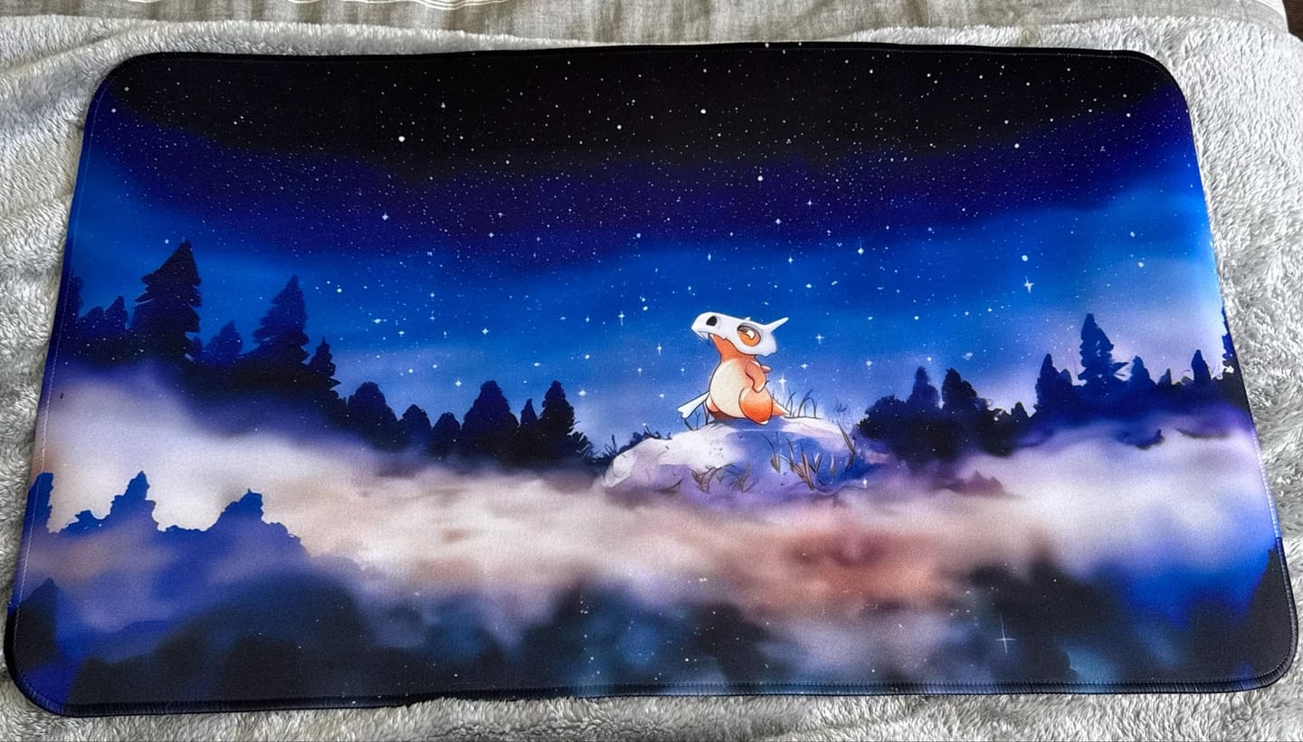 Customer photo review of Cubone Moonlight Mouse Pad - Pokémon Desk Mat