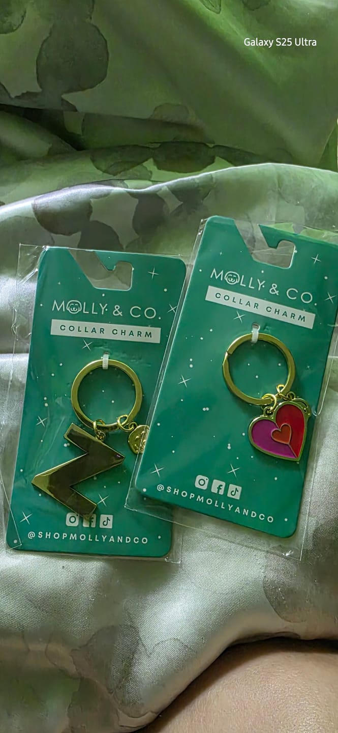 Customer photo review of Initial - Collar Charm
