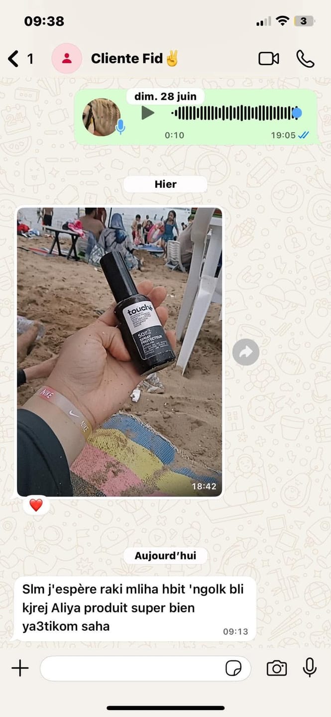 Customer photo review of Spray protecteur SPF 50