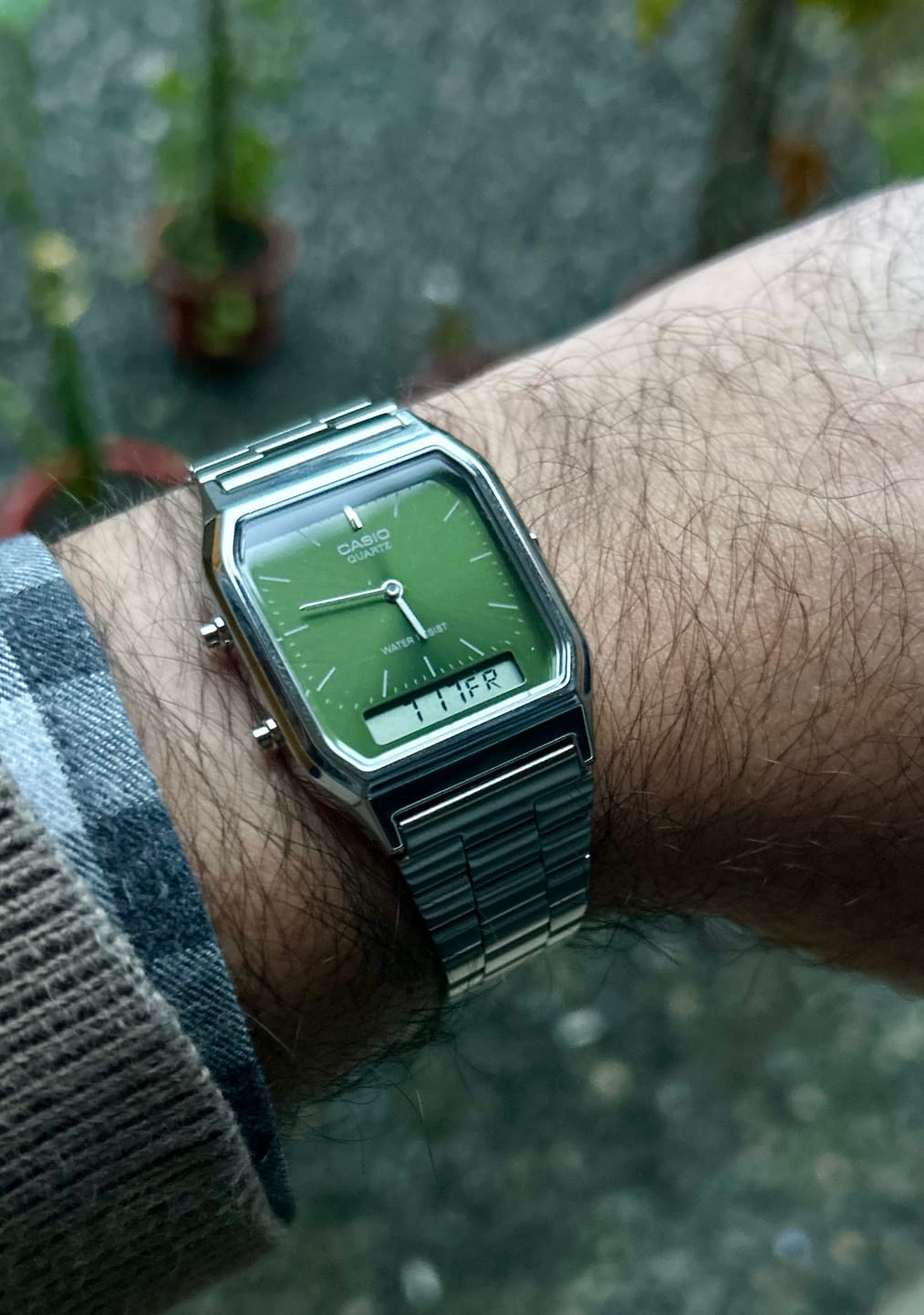 Customer photo review of Reloj Casio Vintage  AQ-230A-3A Análogo Digital Verde