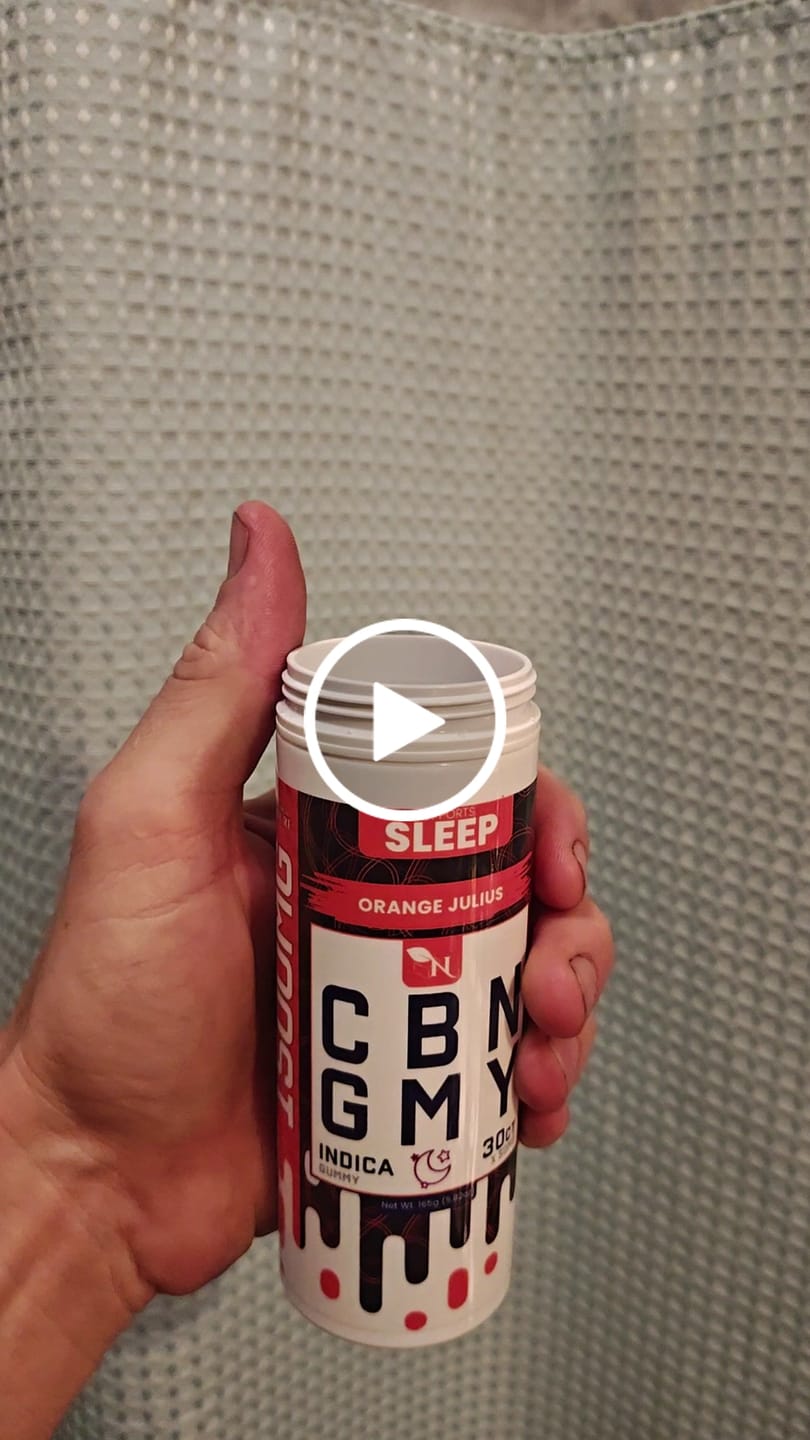 Customer video review of CBN GUMMIES - SLEEP- 30CT Orange Julius 1500mg (50mg ea.) – INDICA