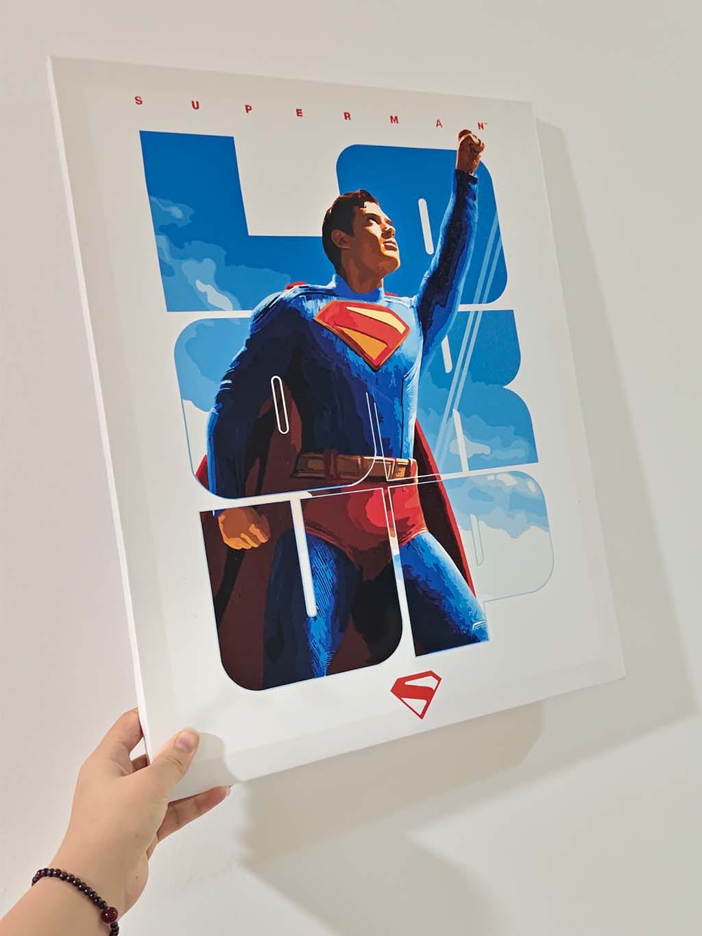 Customer photo review of Superman Regarde vers le Haut Affiche