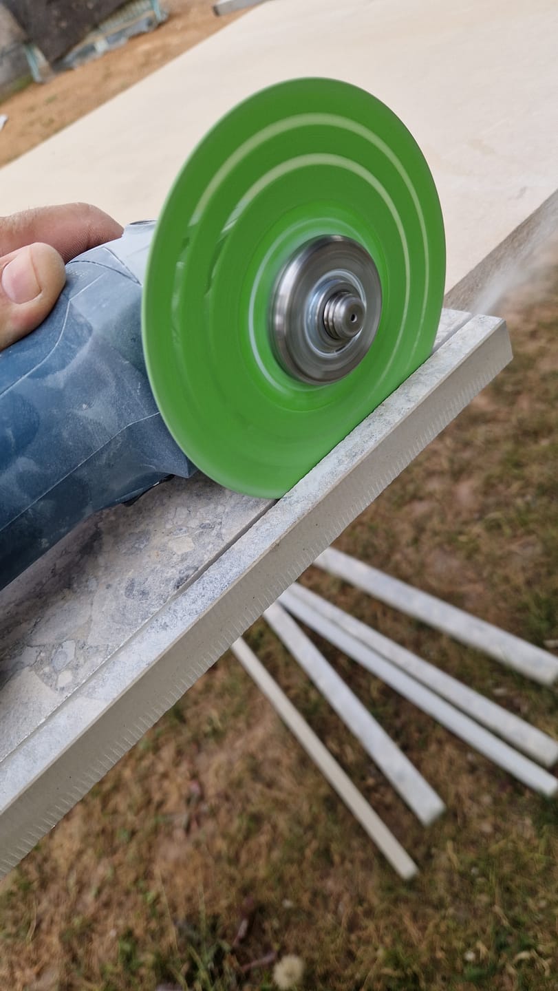 Customer photo review of GreenMax Grinder 125 mm Diamanttrennscheibe 1,2 mm