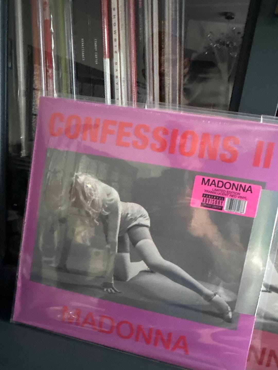 Customer photo review of Madonna - Confessions II (Red  Vinyl) Standard Album