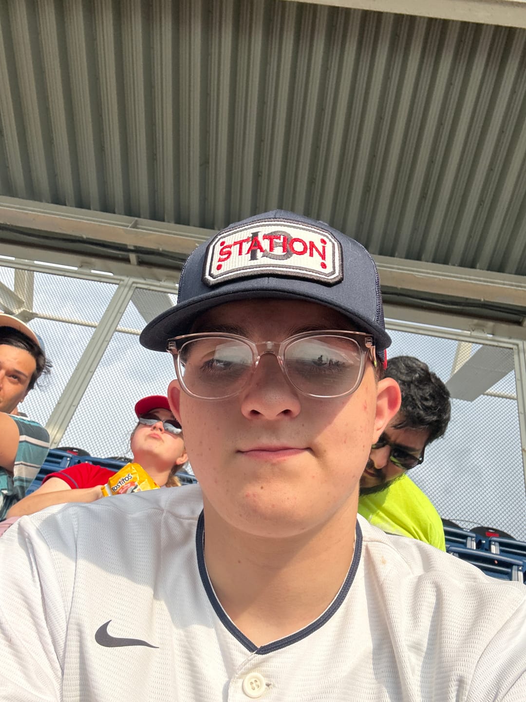 Customer photo review of SNAPBACK HOSE HAT WITH CUSTOM BACK OF HAT