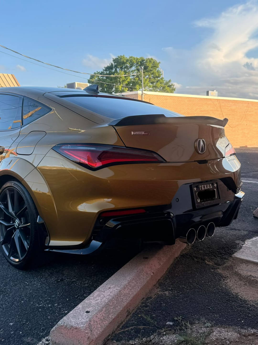 Customer photo review of 2023-Up Acura Integra Extended Rear Spoiler