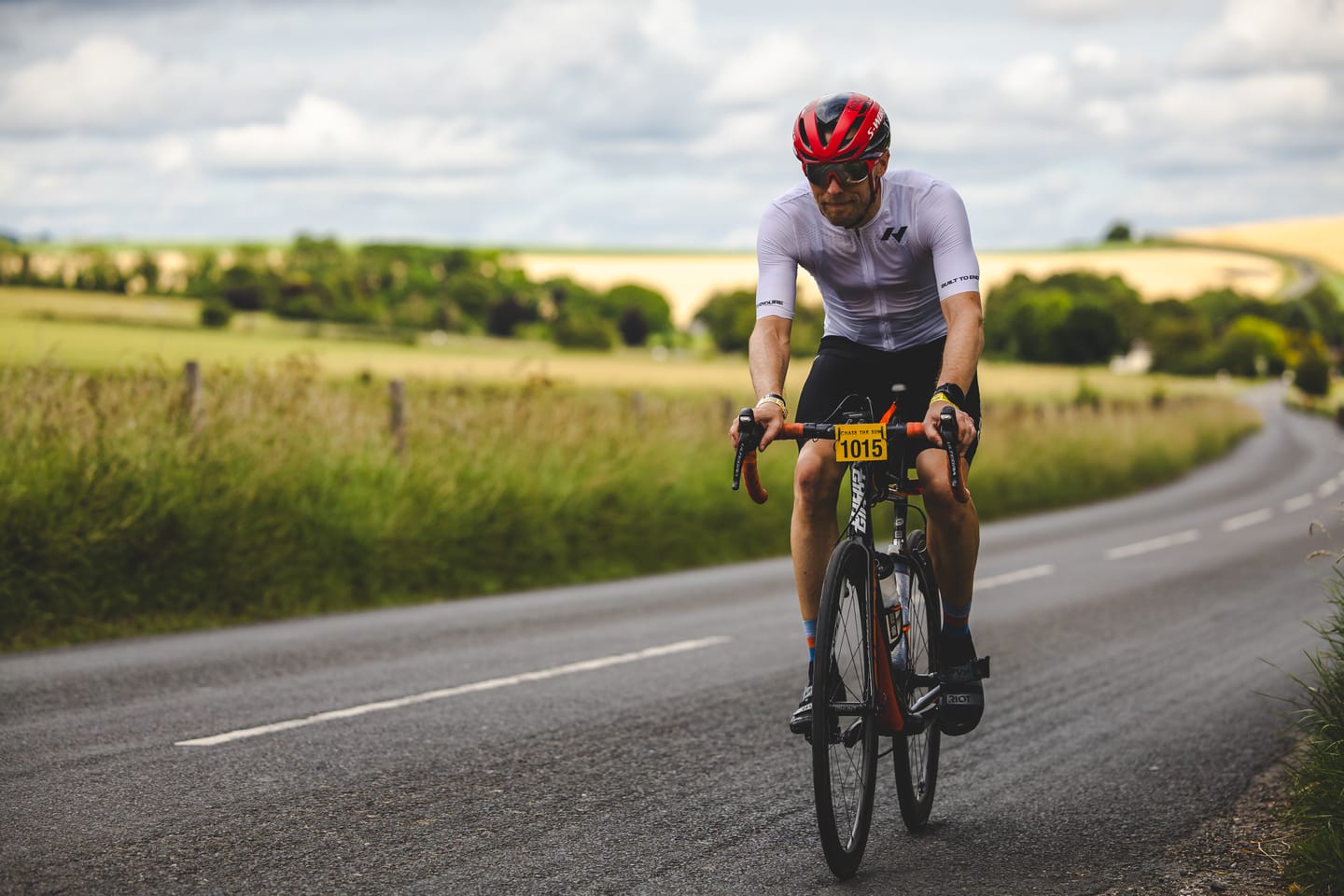Customer photo review of Team HKSN Pro Cycle Jersey - White