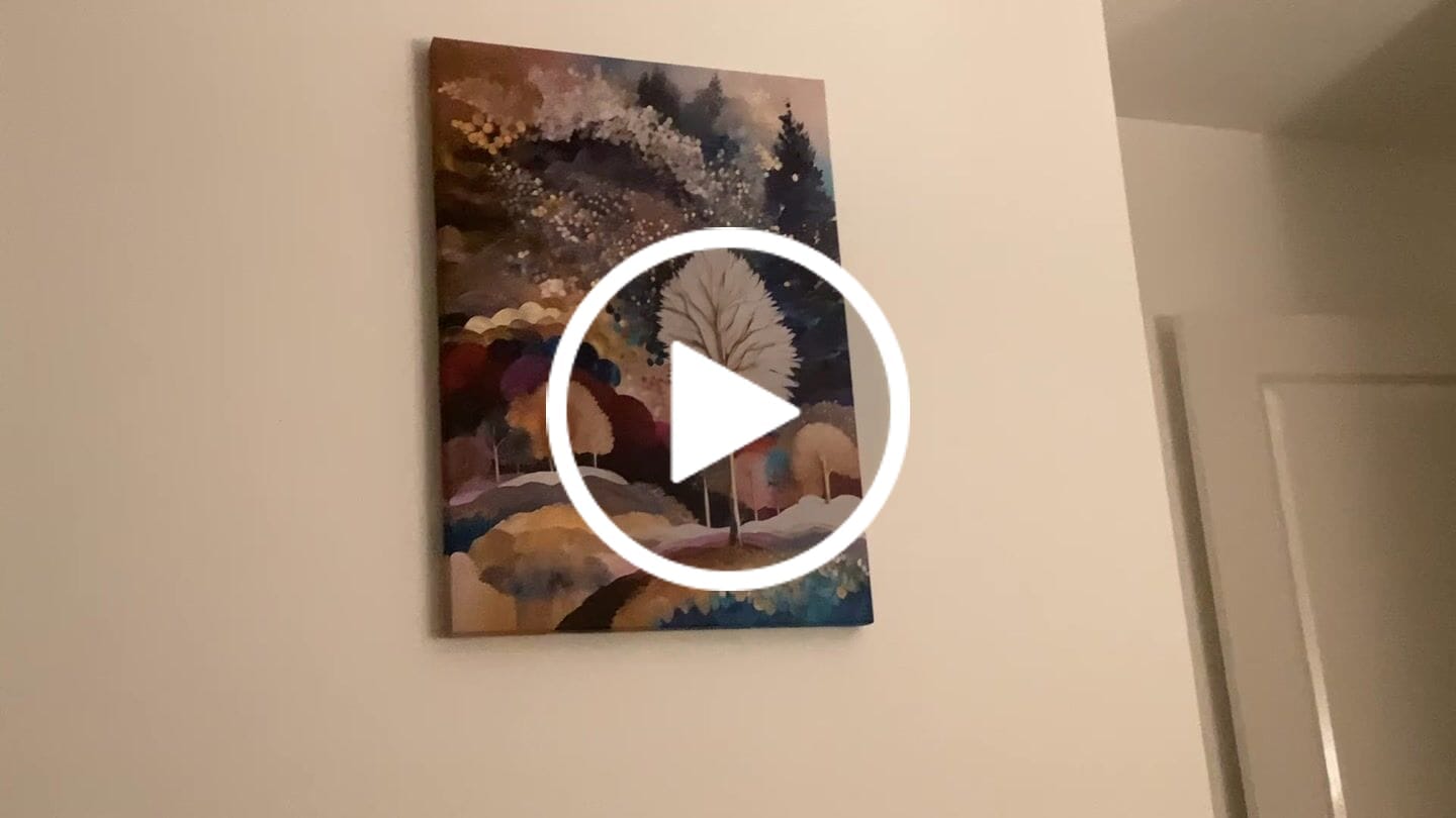 Customer video review of SURREAL NATURE CANVAS