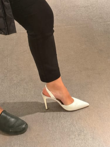 Customer photo review of Everlee Pump Ivory Satin