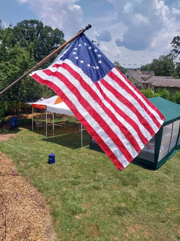 Customer photo review of 3' x 5' Betsy Ross Flag