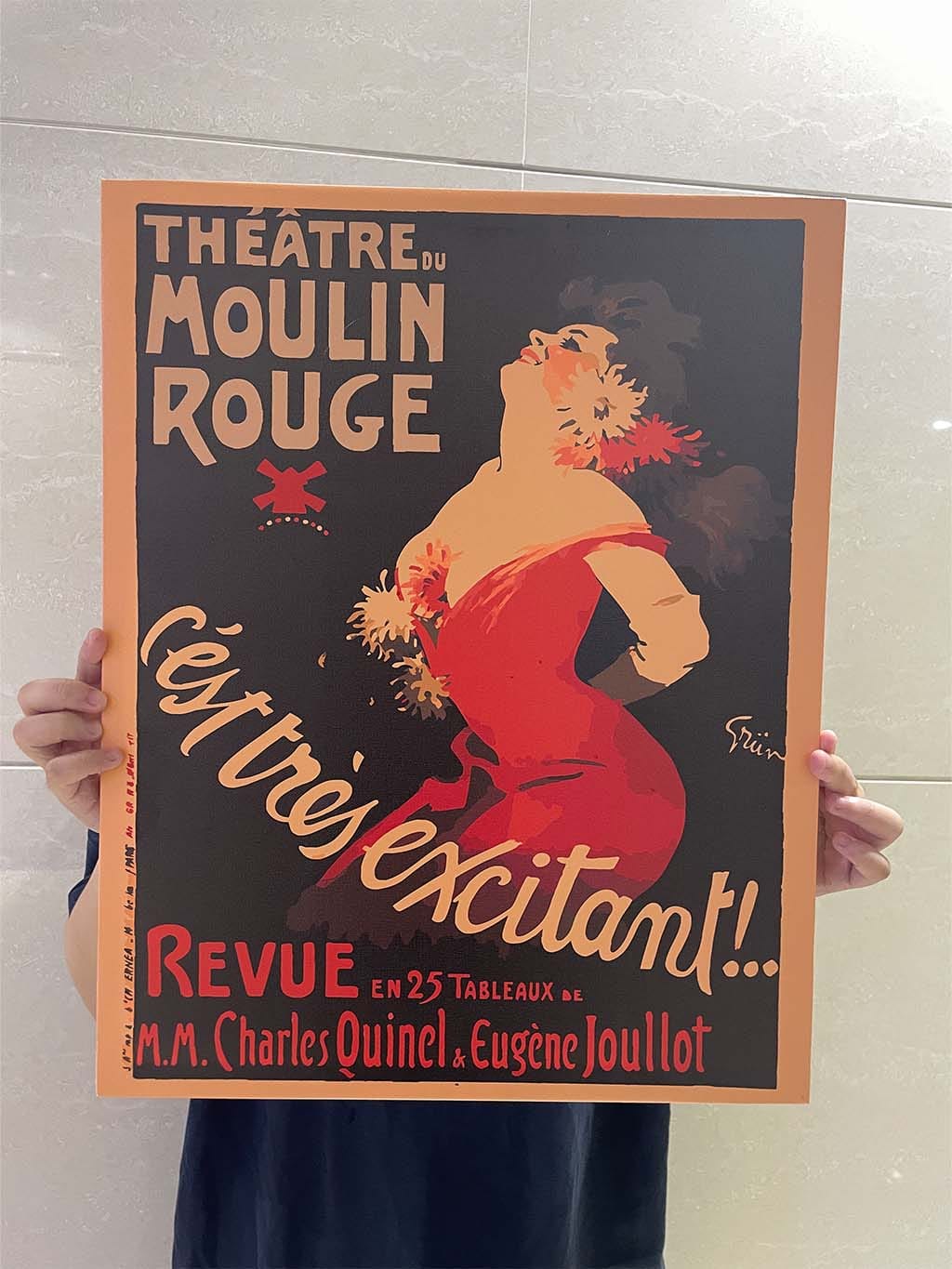 Customer photo review of Affiche Moulin Rouge - C’est très excitant