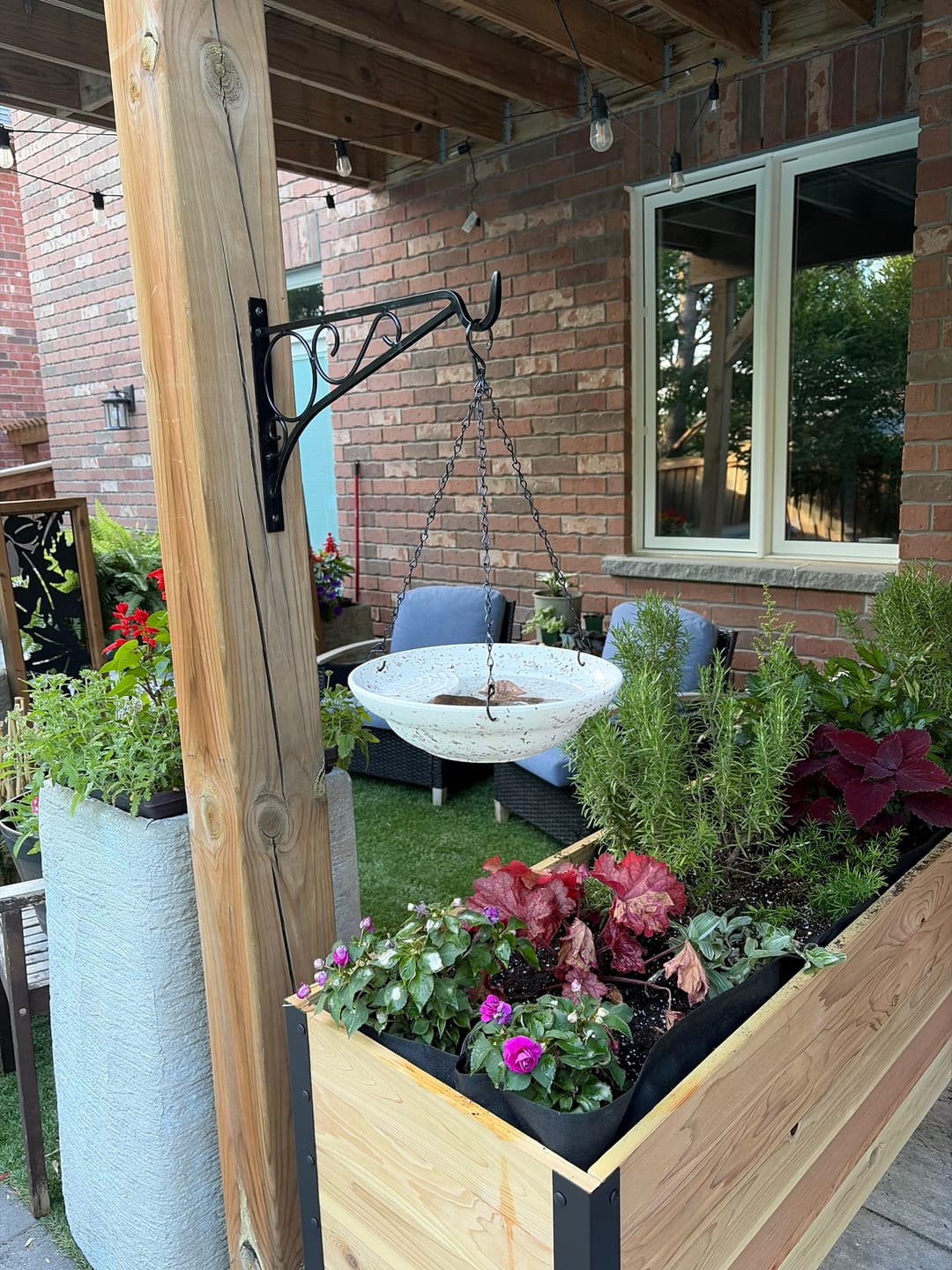 Customer photo review of 18" x 48" Raised Garden Bed - 30" TALL / Garden Grade
