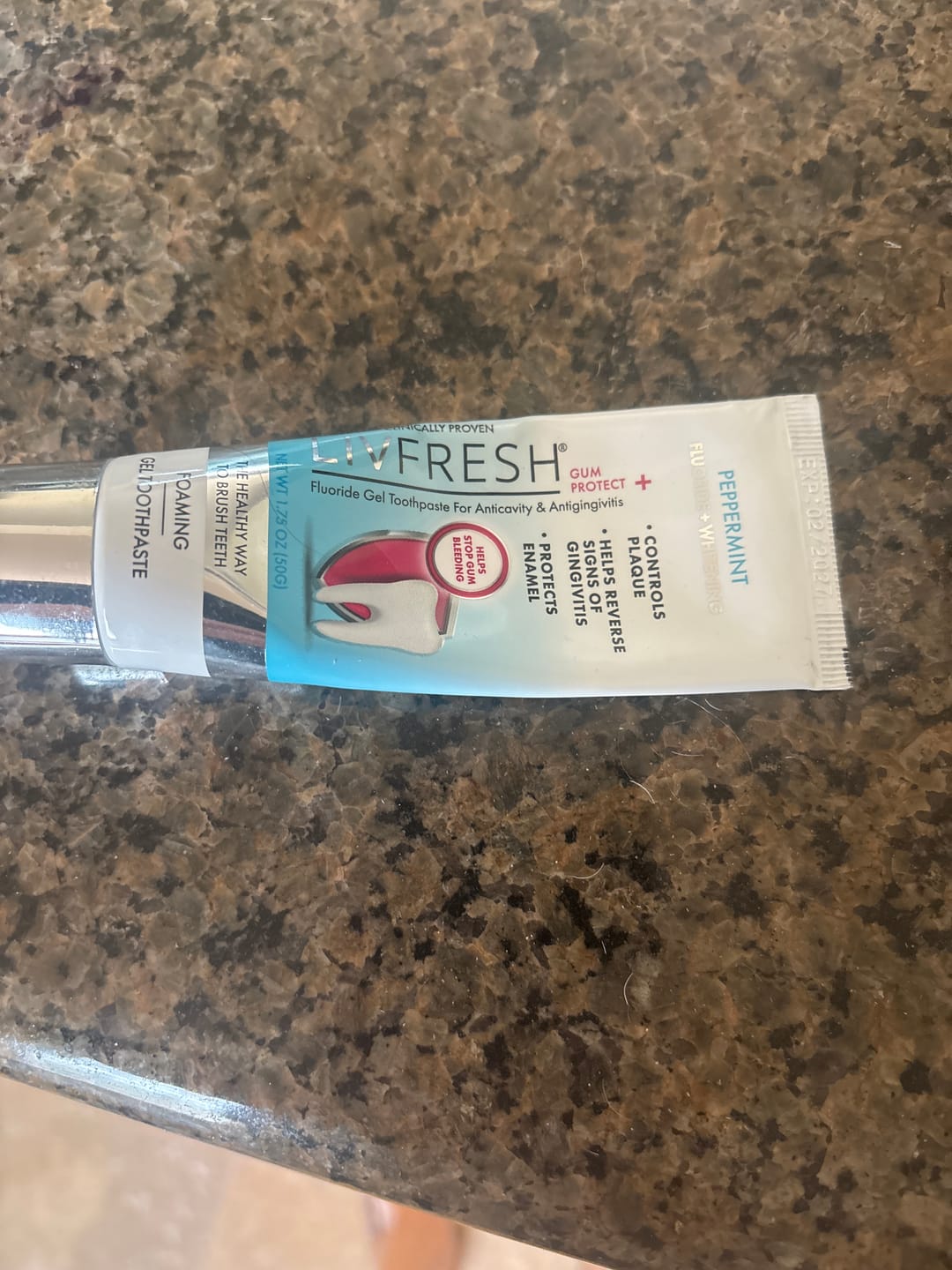 Customer photo review of LIVFRESH Gum Protect+ - 3 Pack (Subscription)