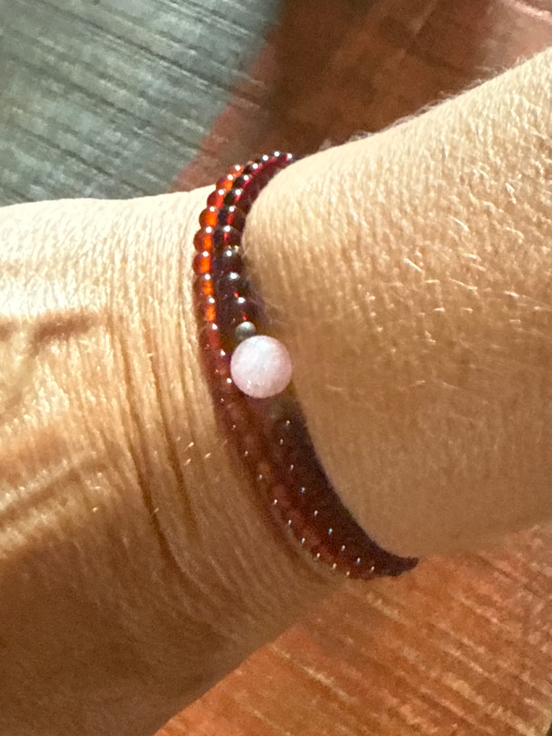 Customer photo review of Karneol Armband - Perlen