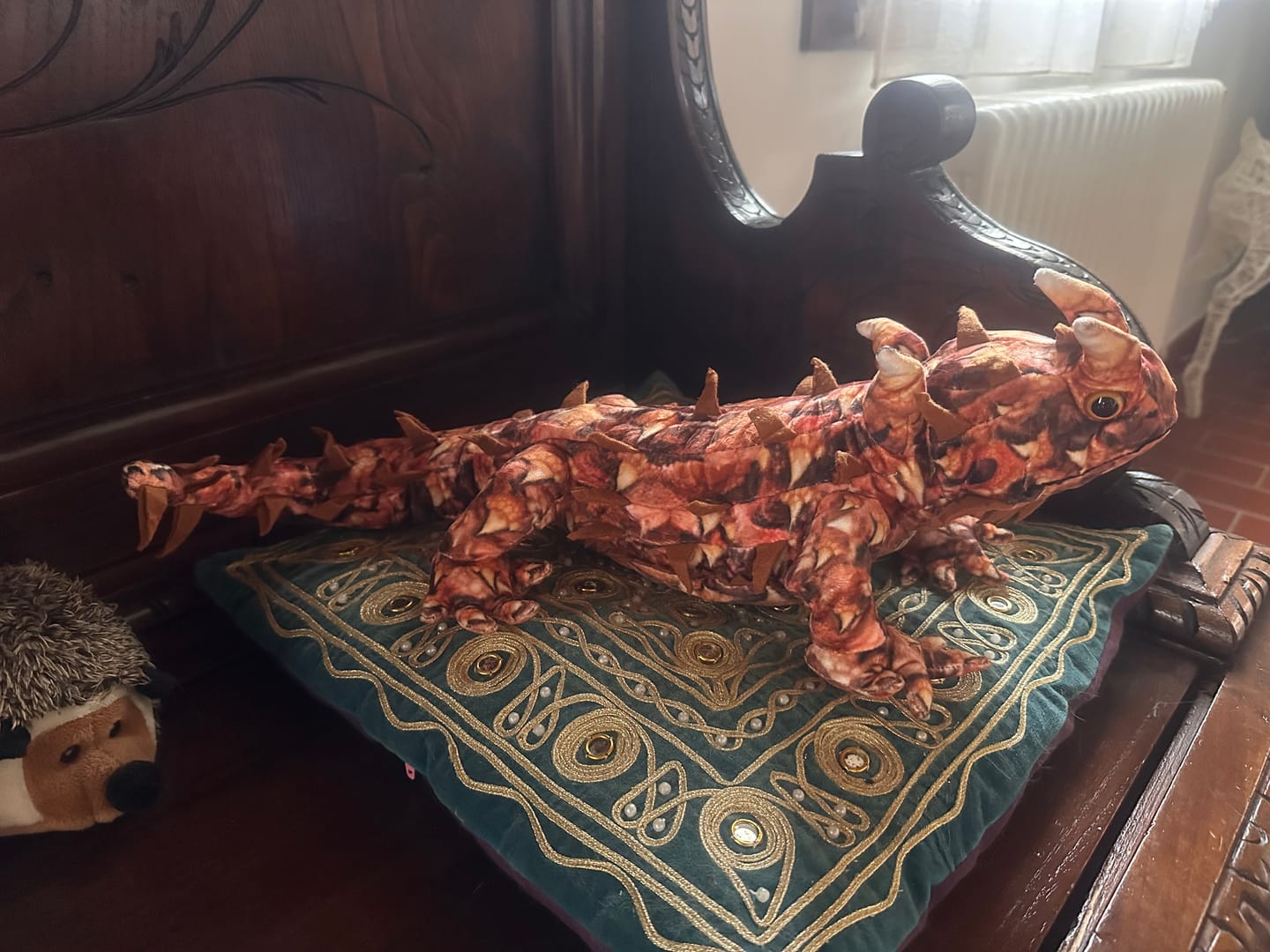 Customer photo review of Thorny Devil Lizard Soft Stuffed Plush Toy