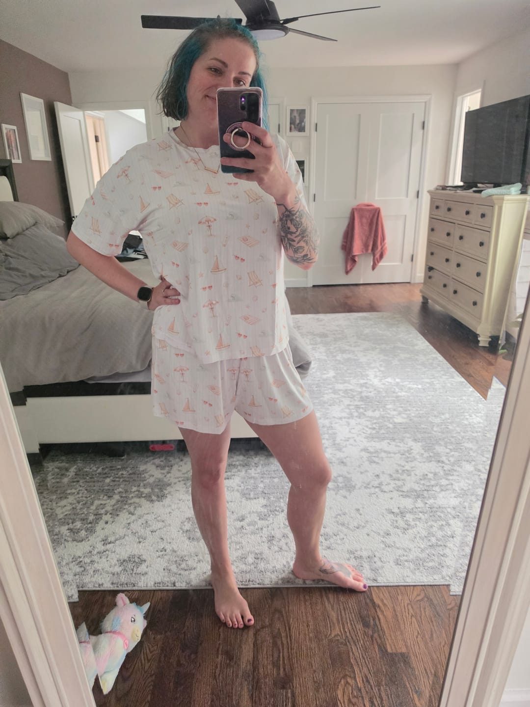 Customer photo review of Beach Babe Weekender Shorts Set