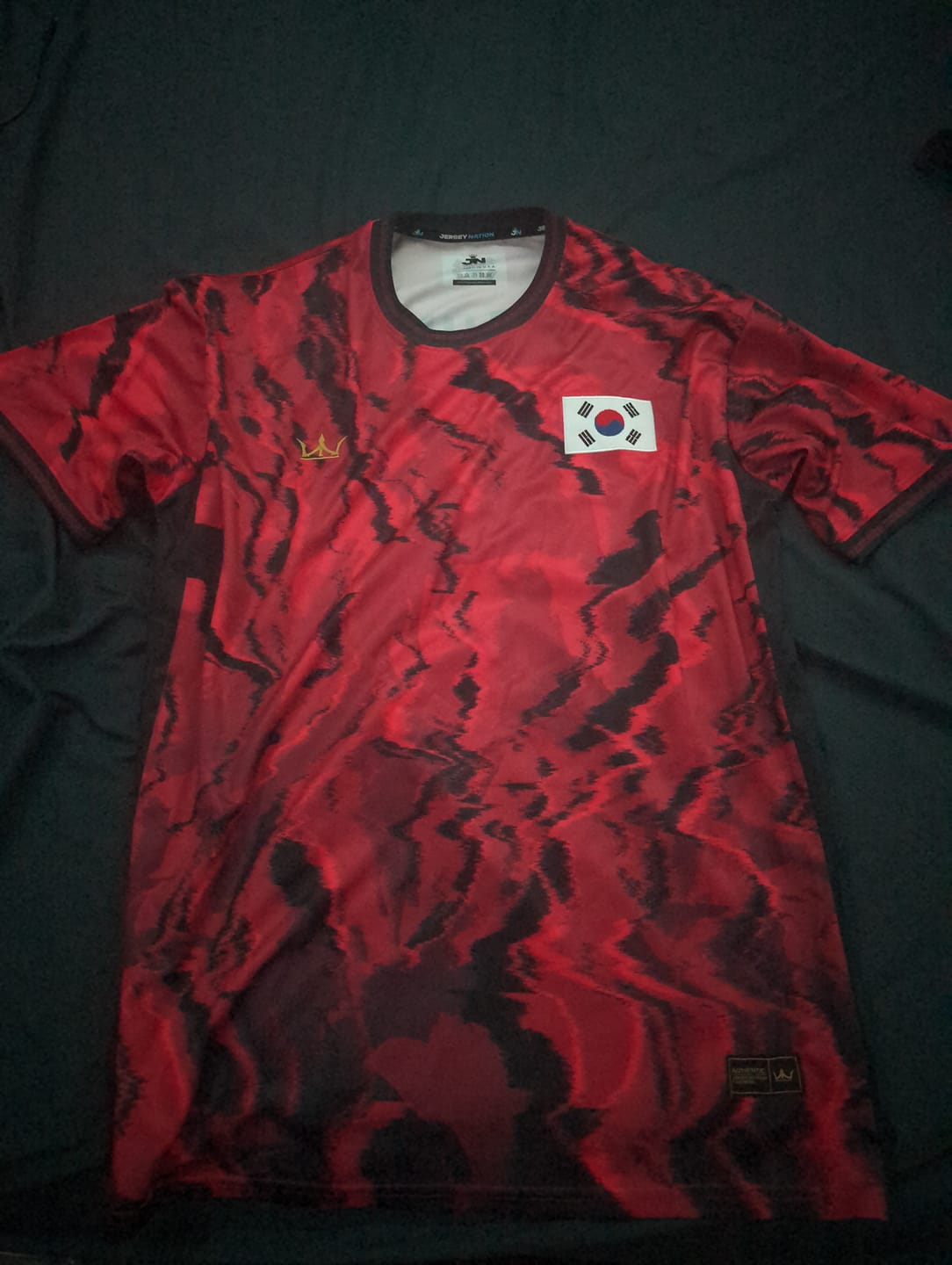 Customer photo review of South Korea Heritage Custom Football Jersey