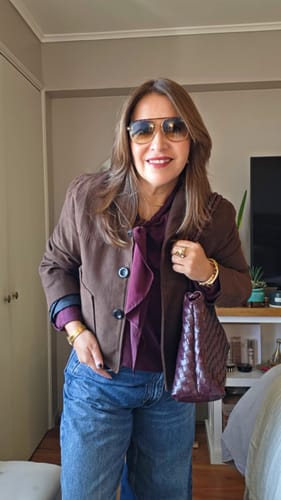 Reseña con foto de un cliente sobre Cartera De Hombro Tejida Alargada Woman