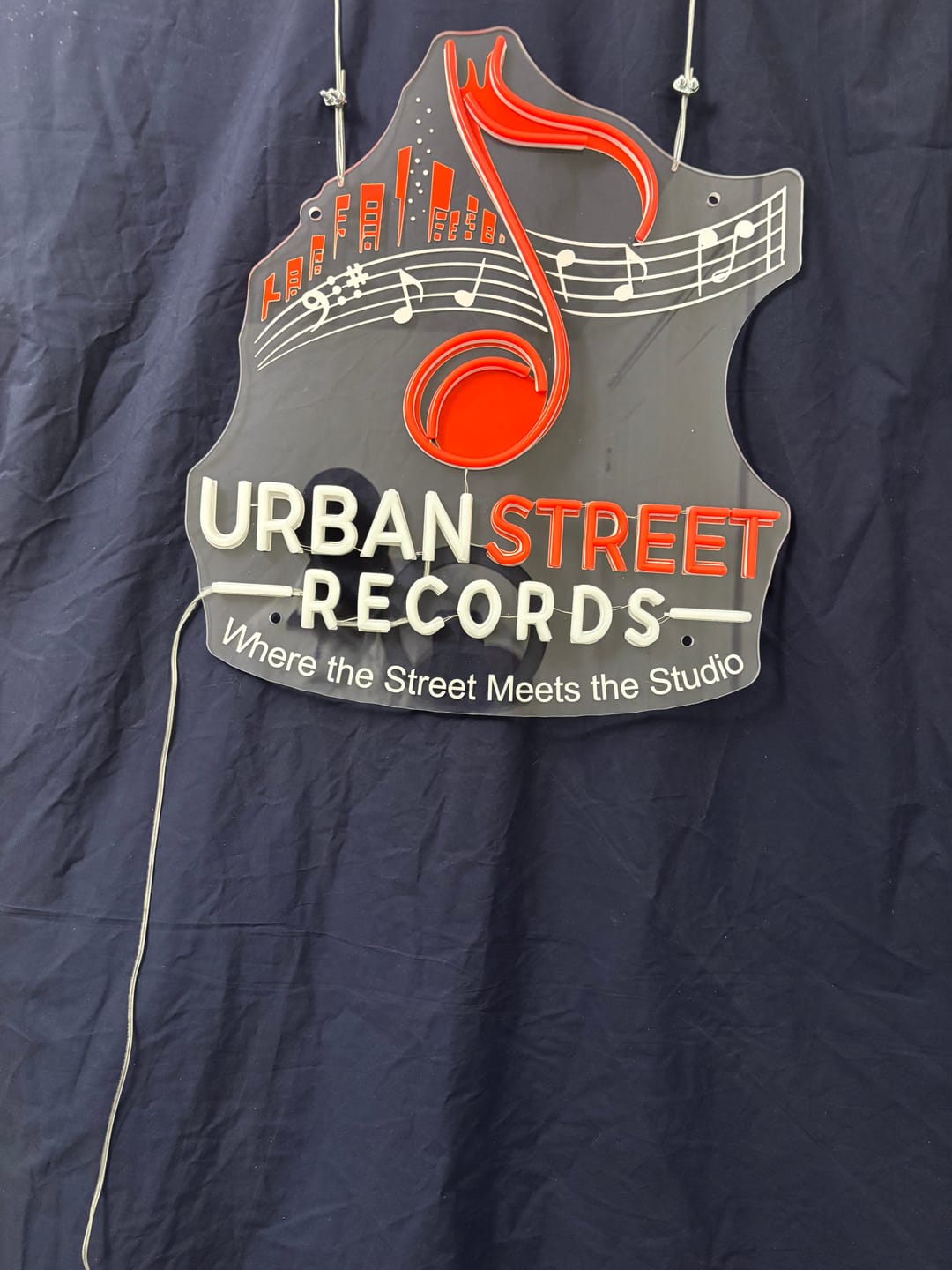 Customer photo review of URBAN STREET RECORD | LED NEON SIGN