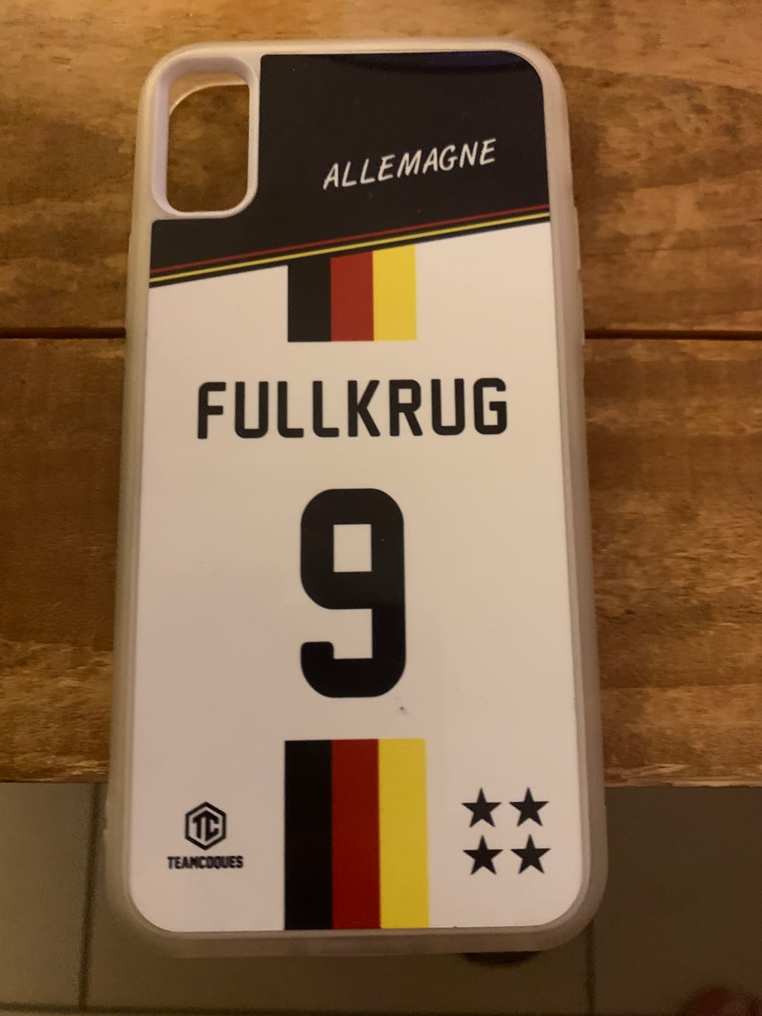 Customer photo review of Coque foot ALLEMAGNE personnalisable - TEAMCOQUES