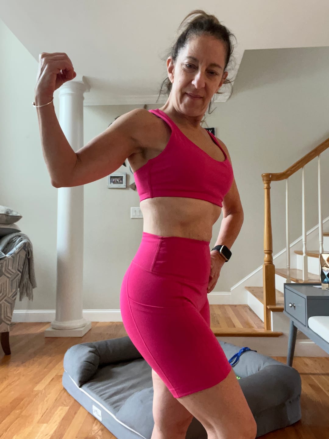 Customer photo review of DAYDREAM Perfect Scoop Neck Racerback Sports Bra