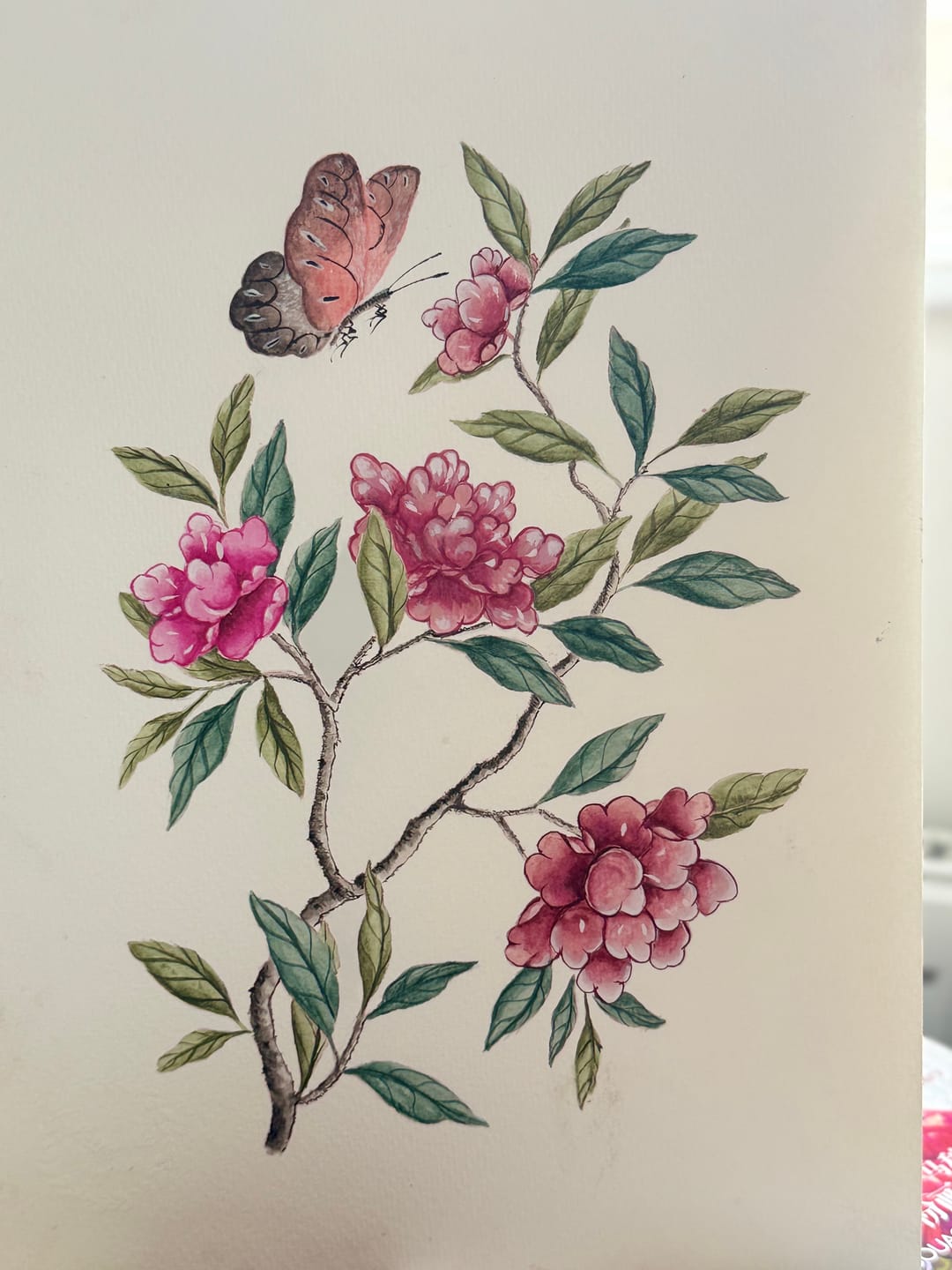 Customer photo review of How To Paint Chinoiserie Art Course (+ FREE e-book!)