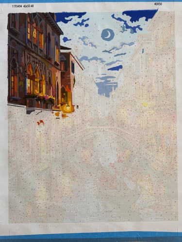 Customer photo review of Venice Canal Night Gondola