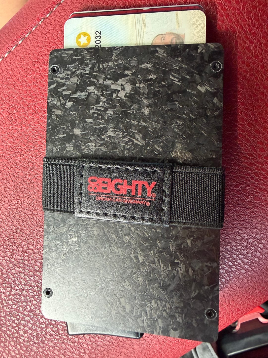 Customer photo review of 80Eighty® Minimalist Forged Carbon Wallet