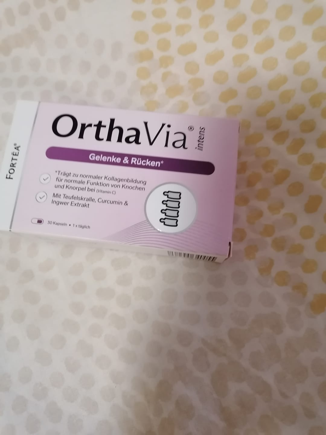 Customer photo review of OrthaVia® intens – Gelenke & Rücken