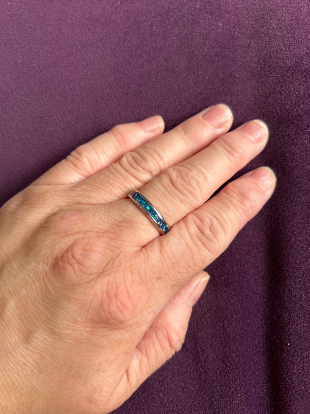 Customer photo review of Ladies Ocean Promise Channel Ring (TC)