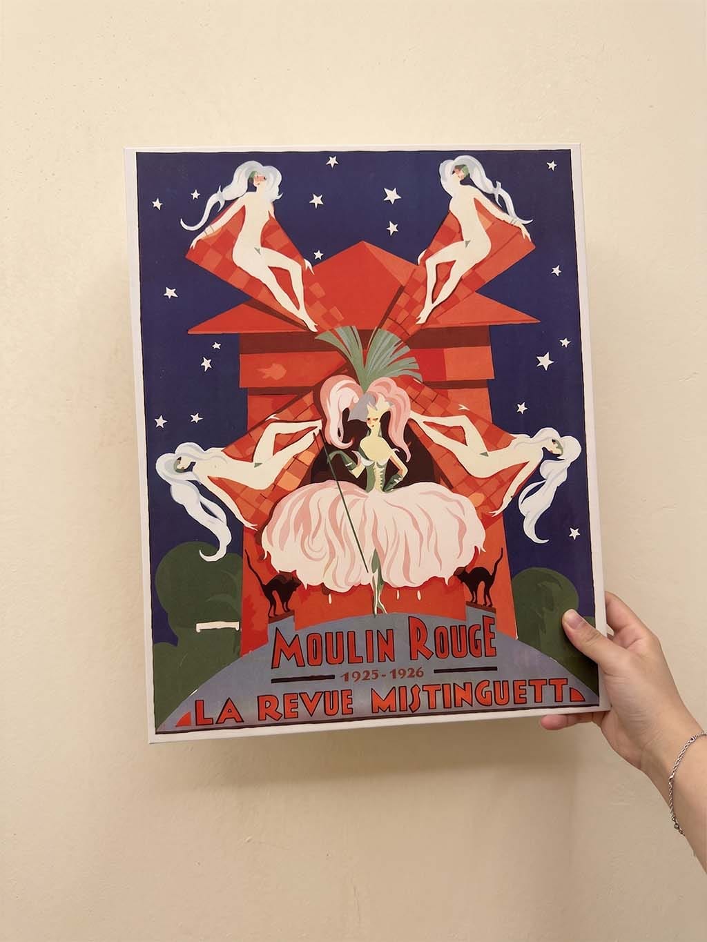 Customer photo review of Affiche Moulin Rouge - La Revue Mistinguett