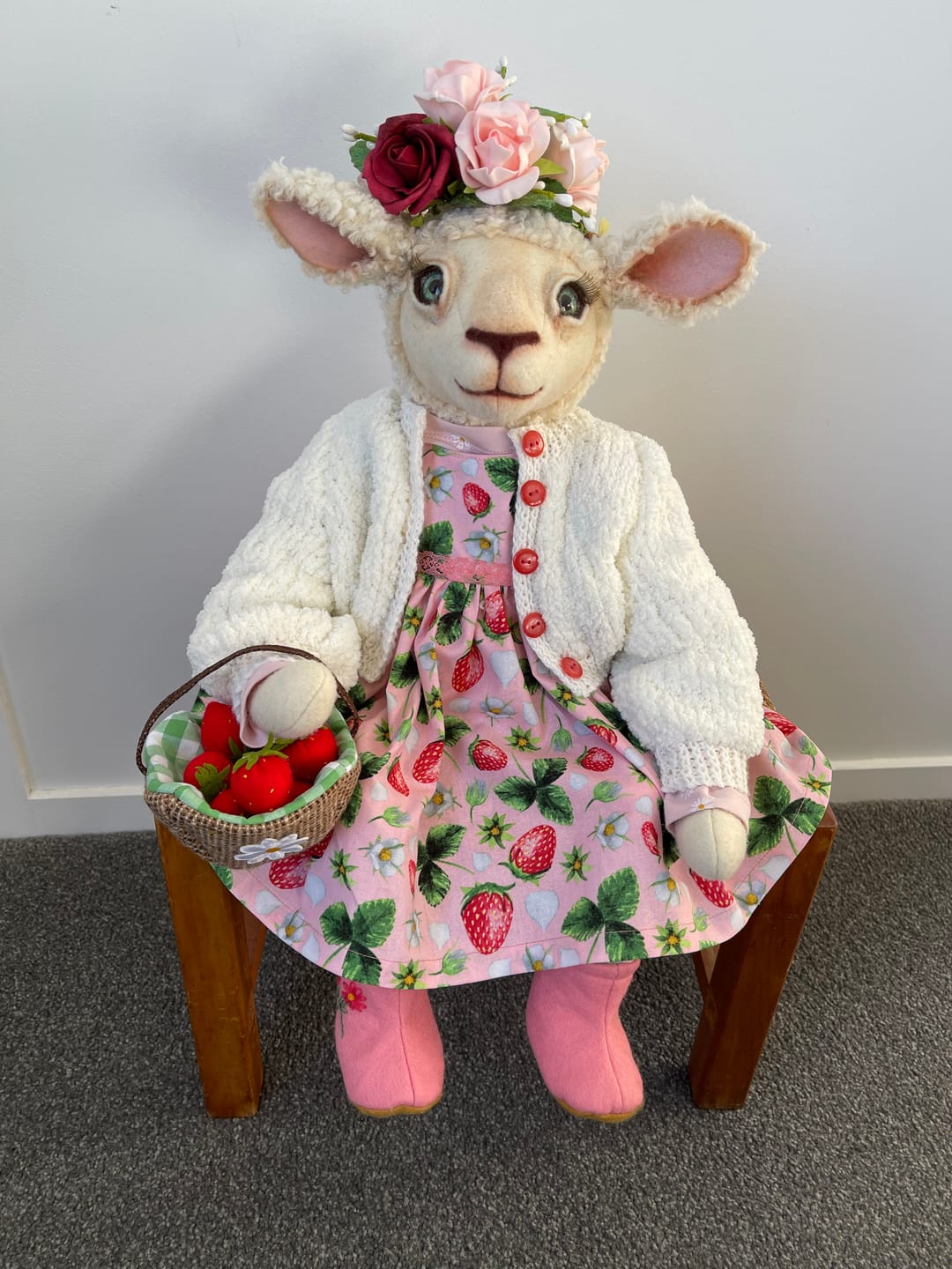 Customer photo review of "Darling"  Sheep  PDF Pattern  Approx 32cm Seated