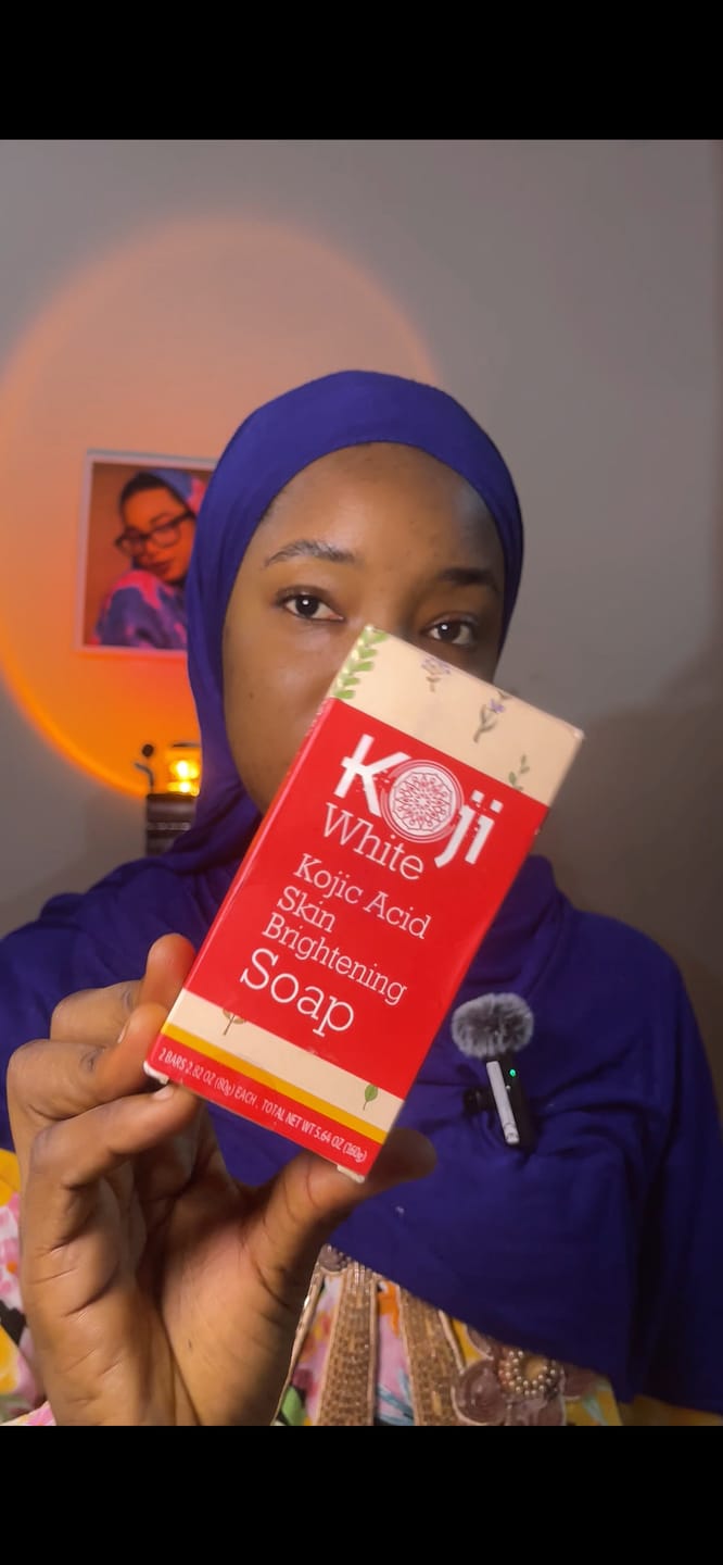 Customer photo review of Pure Kojic Acid Skin Brightening Soap (2 Bars)