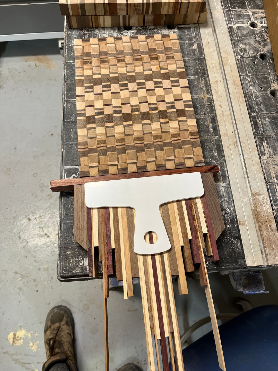 Customer photo review of Router Templates 11 Pack - Woodworking Project Acrylic Templates