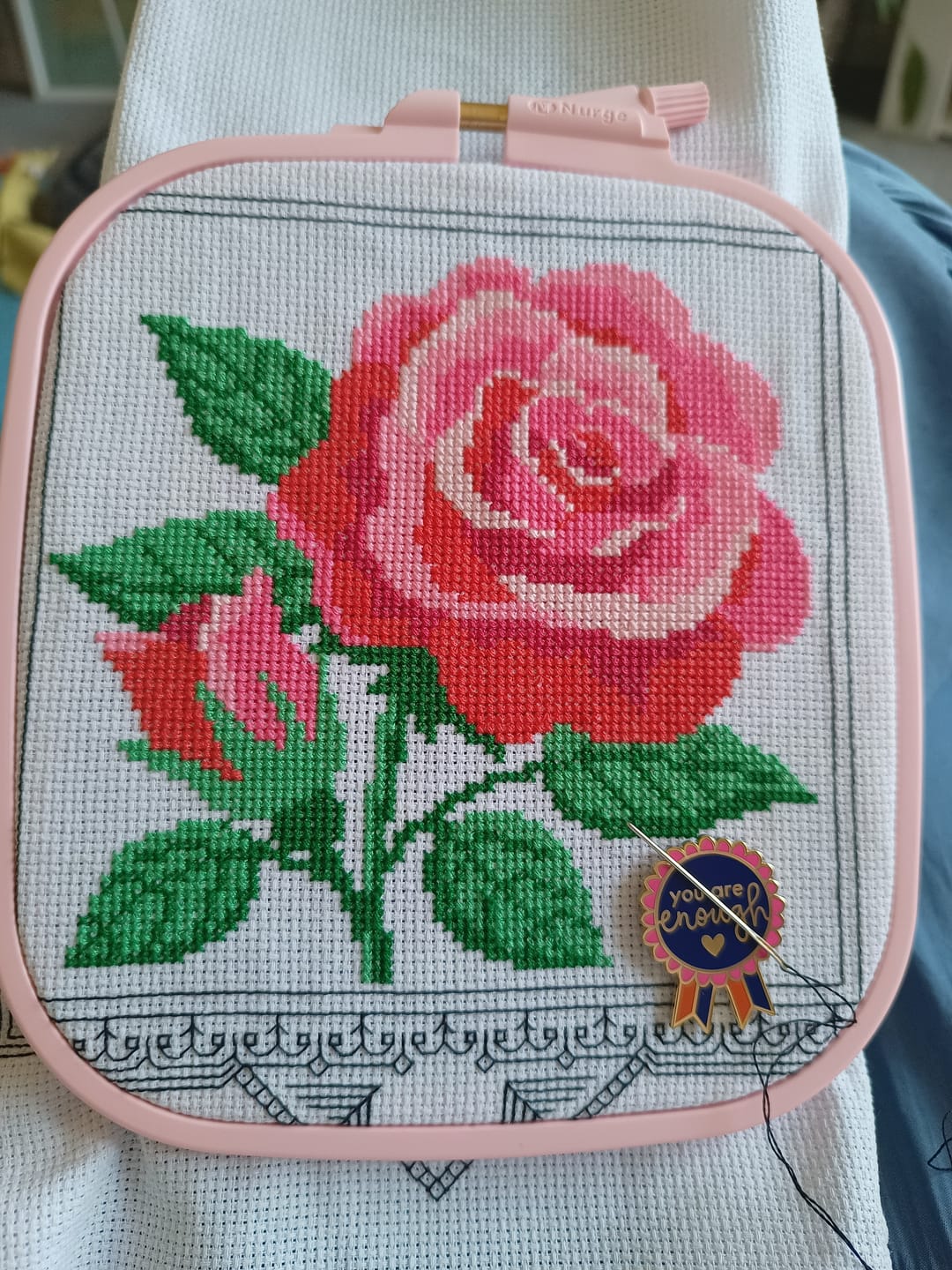 Customer photo review of Nurge Rectangular Plastic Hoops for Cross Stitch