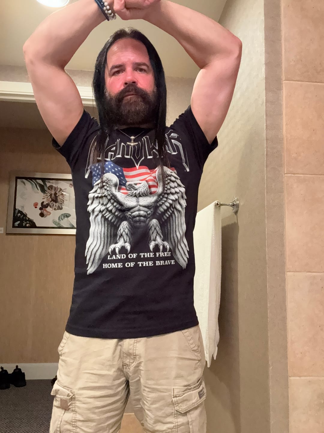 Customer photo review of MANOWAR T-SHIRT BATTLE HYMNS USA