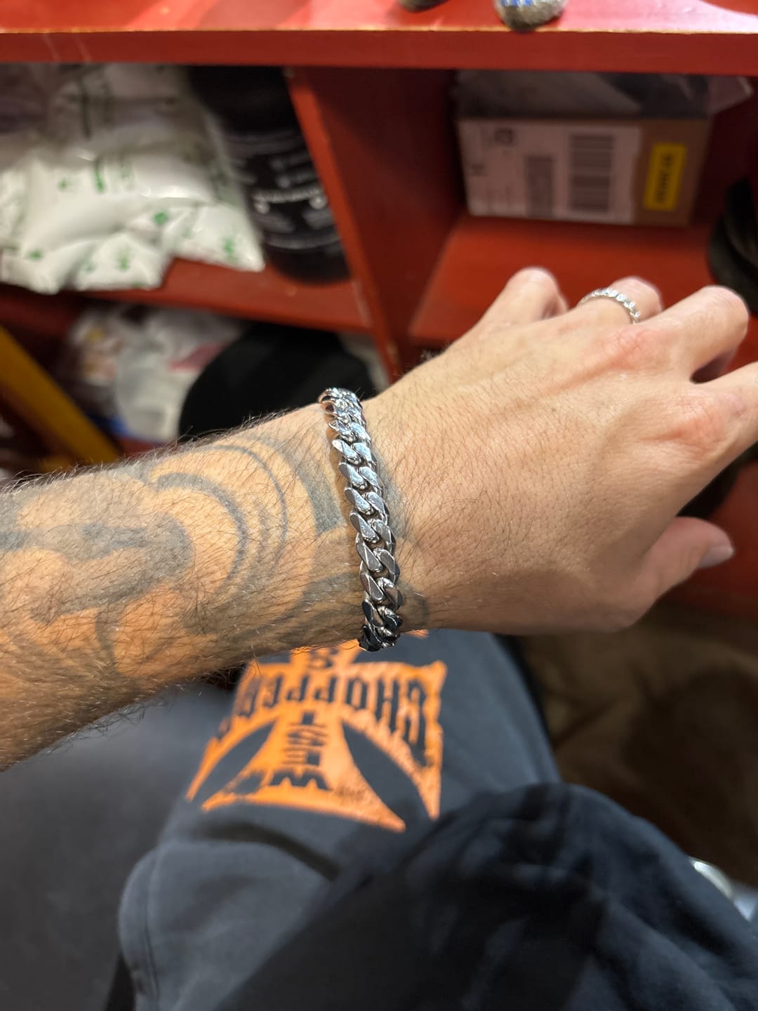 Customer photo review of CUBAN LINK BRACELET