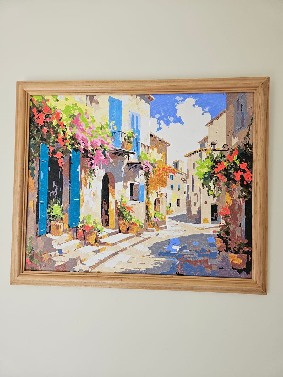 Customer photo review of Custom Paint By Numbers Kit