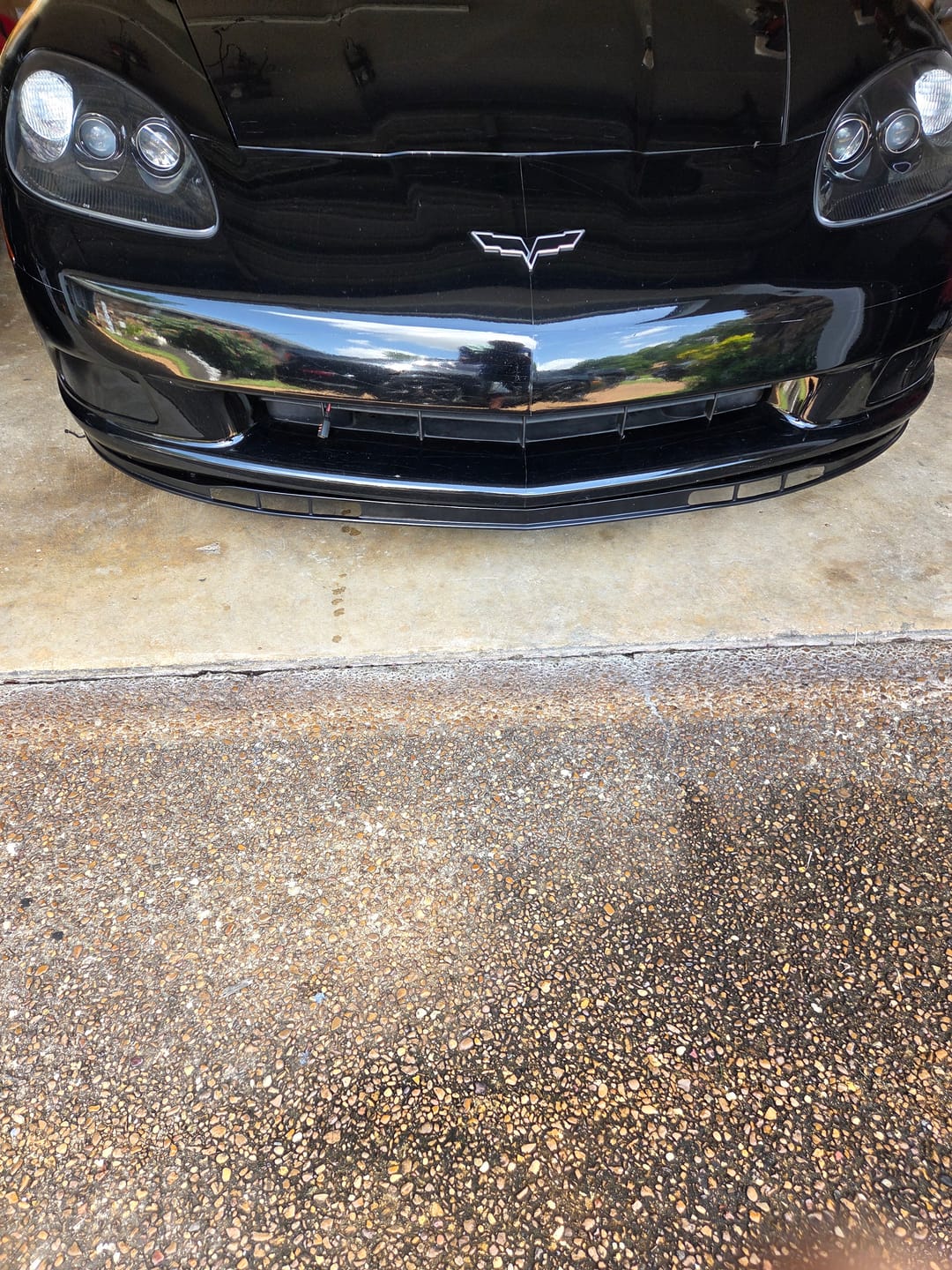 Customer photo review of Fits 05-13 Chevy Corvette C6 OE Z06 Style Front Bumper Lower Splitter Lip
